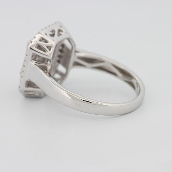 Invisible Double Halo Emerald ring - ZIZOV DIAMONDS