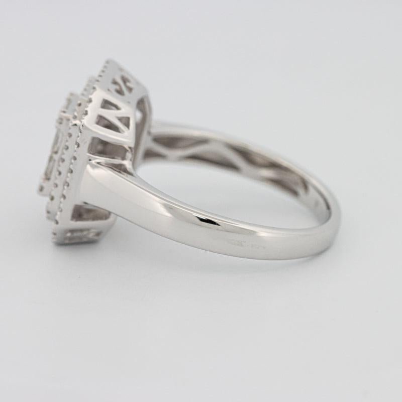 Invisible Double Halo Emerald ring - ZIZOV DIAMONDS