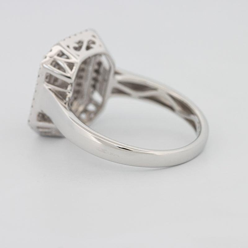 Invisible Double Halo Emerald ring - ZIZOV DIAMONDS