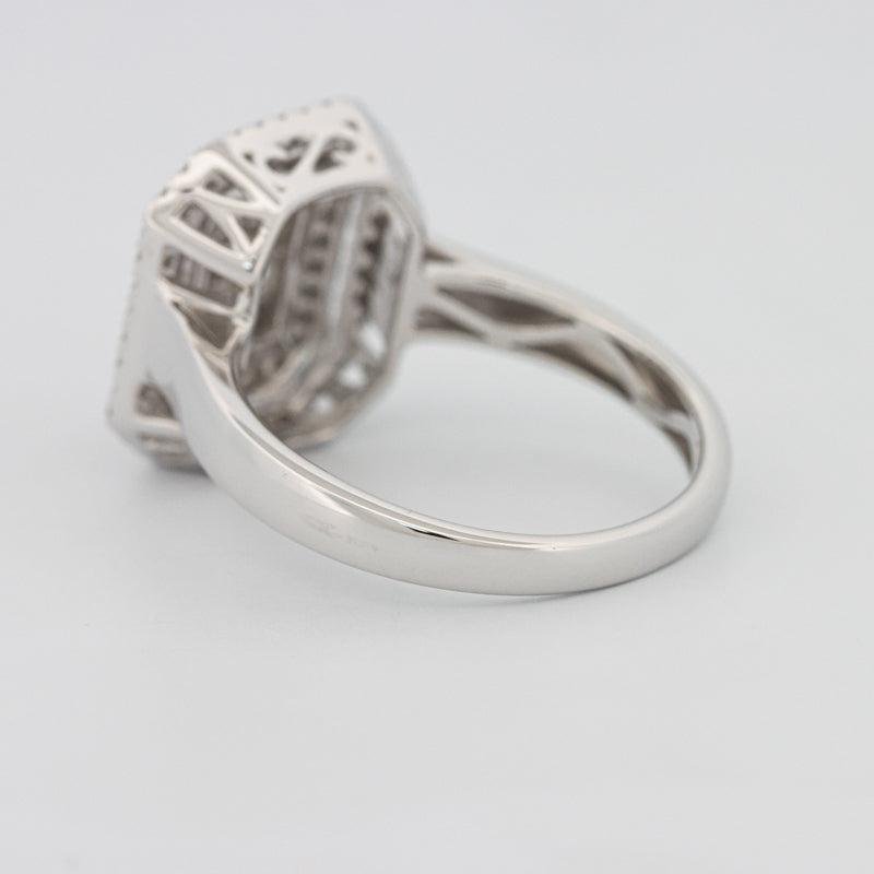 Invisible Double Halo Emerald ring - ZIZOV DIAMONDS