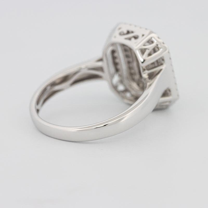 Invisible Double Halo Emerald ring - ZIZOV DIAMONDS