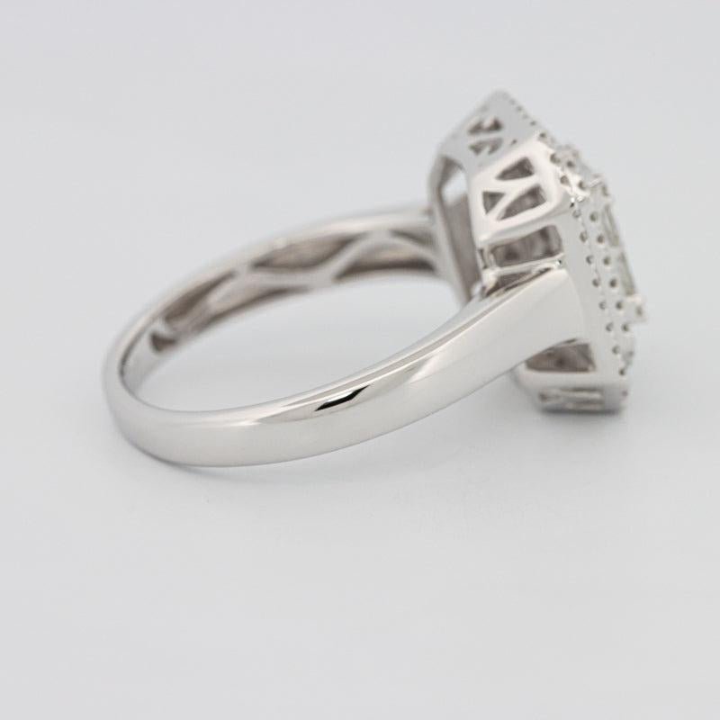 Invisible Double Halo Emerald ring - ZIZOV DIAMONDS