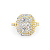 Invisible Double Halo Rectangular Diamond Ring - ZIZOV DIAMONDS