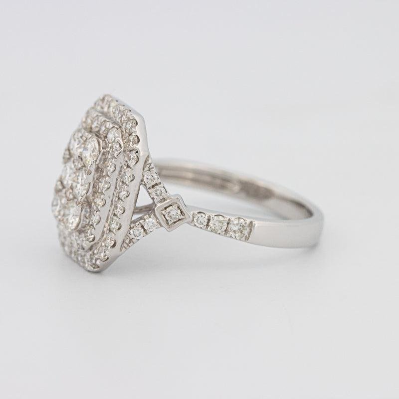 Invisible Double Halo Rectangular Diamond Ring - ZIZOV DIAMONDS