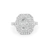 Invisible Double Halo Rectangular Diamond Ring - ZIZOV DIAMONDS