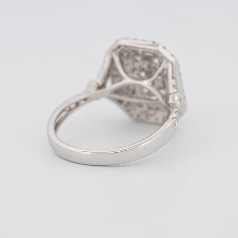 Invisible Double Halo Rectangular Diamond Ring - ZIZOV DIAMONDS