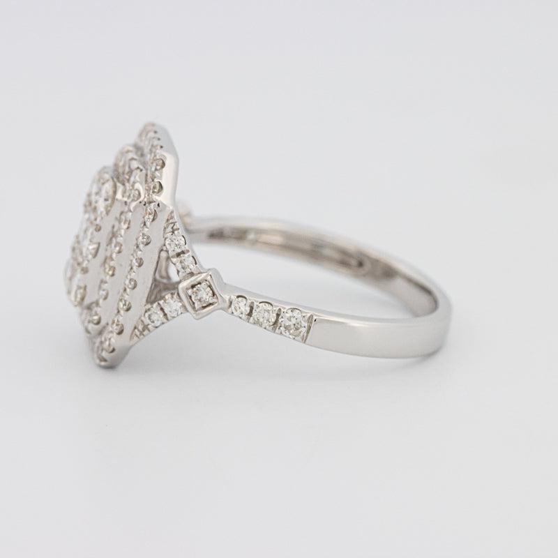 Invisible Double Halo Rectangular Diamond Ring - ZIZOV DIAMONDS