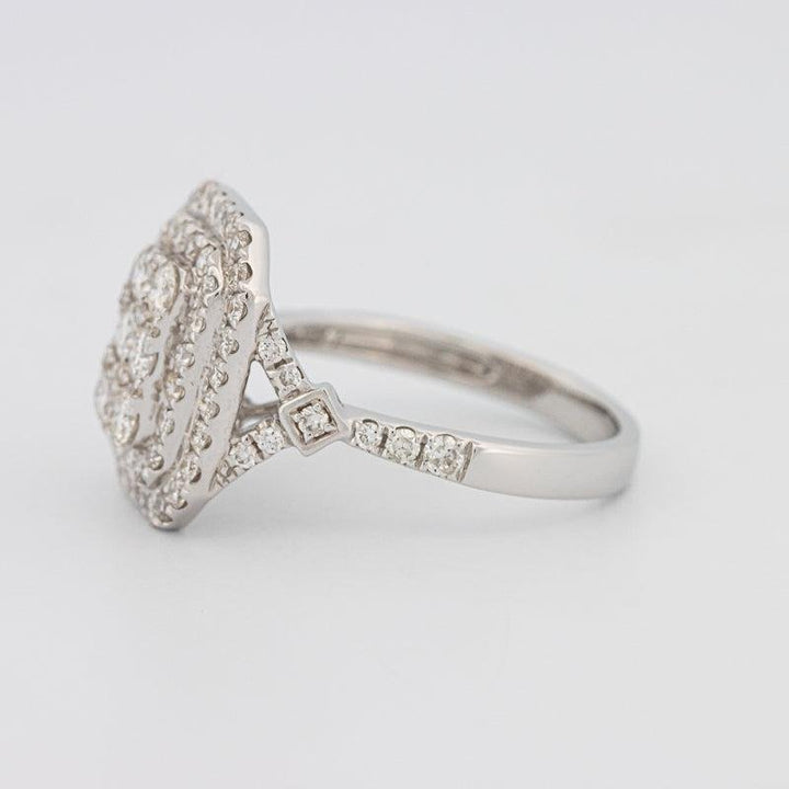 Invisible Double Halo Rectangular Diamond Ring - ZIZOV DIAMONDS