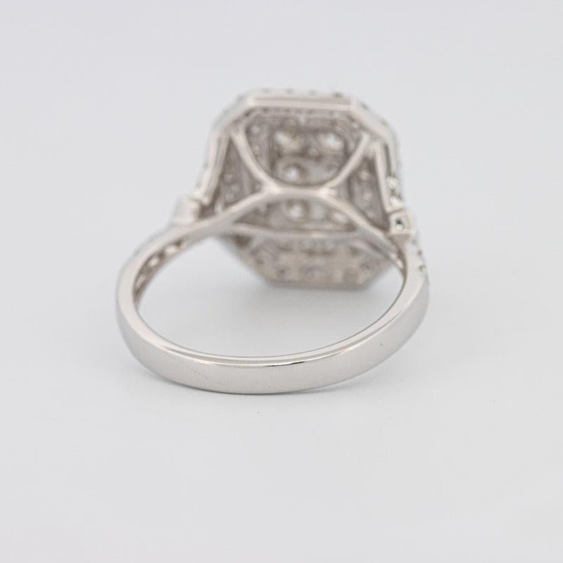 Invisible Double Halo Rectangular Diamond Ring - ZIZOV DIAMONDS