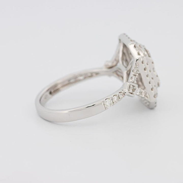 Invisible Double Halo Rectangular Diamond Ring - ZIZOV DIAMONDS