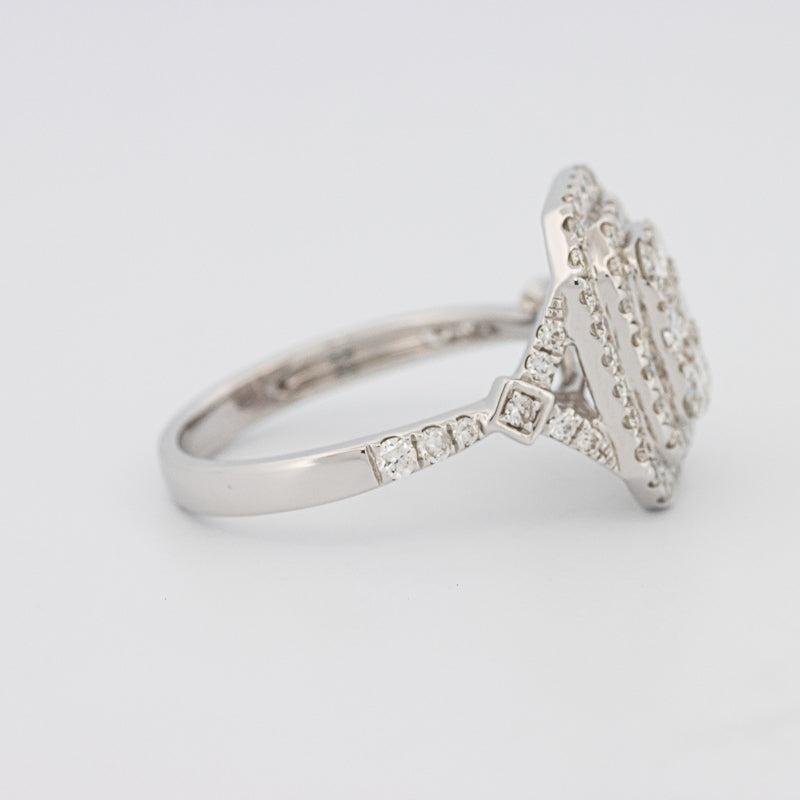 Invisible Double Halo Rectangular Diamond Ring - ZIZOV DIAMONDS