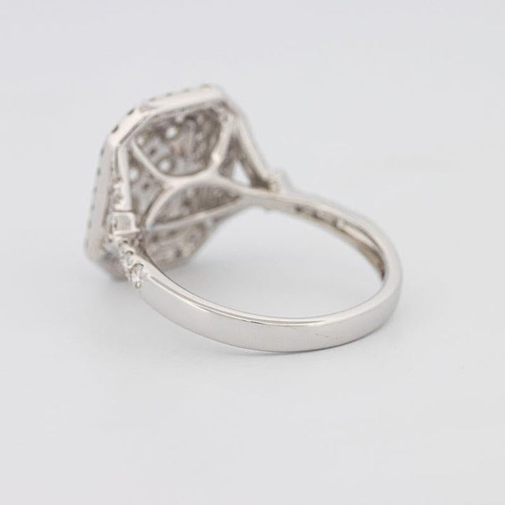 Invisible Double Halo Rectangular Diamond Ring - ZIZOV DIAMONDS