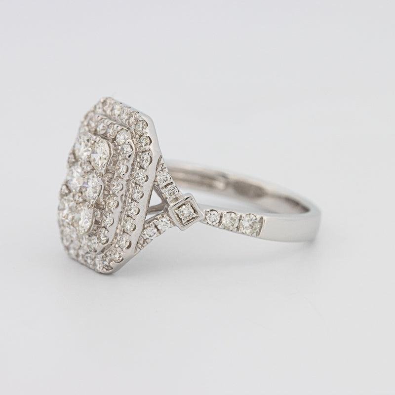 Invisible Double Halo Rectangular Diamond Ring - ZIZOV DIAMONDS