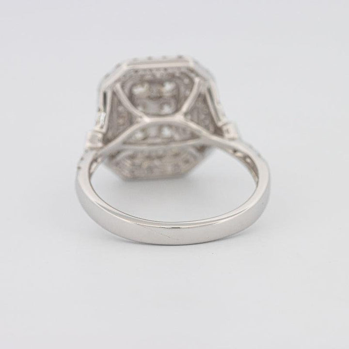 Invisible Double Halo Rectangular Diamond Ring - ZIZOV DIAMONDS