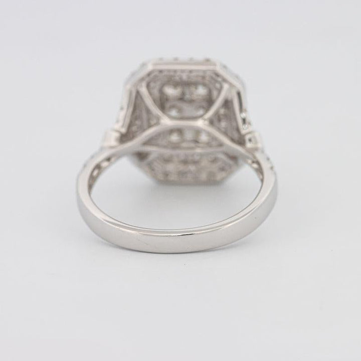 Invisible Double Halo Rectangular Diamond Ring - ZIZOV DIAMONDS