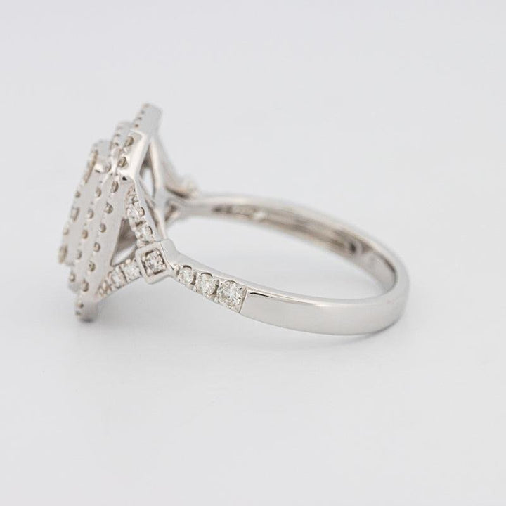Invisible Double Halo Rectangular Diamond Ring - ZIZOV DIAMONDS