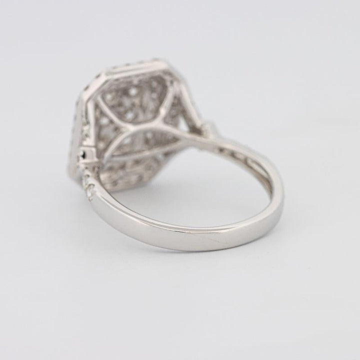 Invisible Double Halo Rectangular Diamond Ring - ZIZOV DIAMONDS