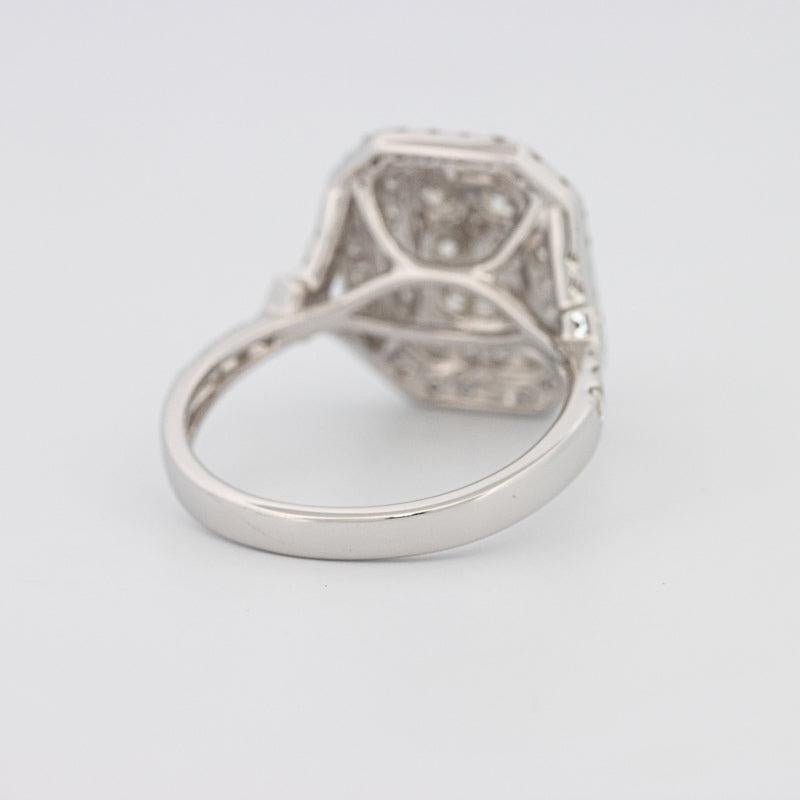 Invisible Double Halo Rectangular Diamond Ring - ZIZOV DIAMONDS