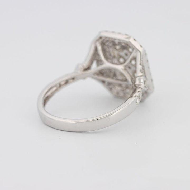 Invisible Double Halo Rectangular Diamond Ring - ZIZOV DIAMONDS