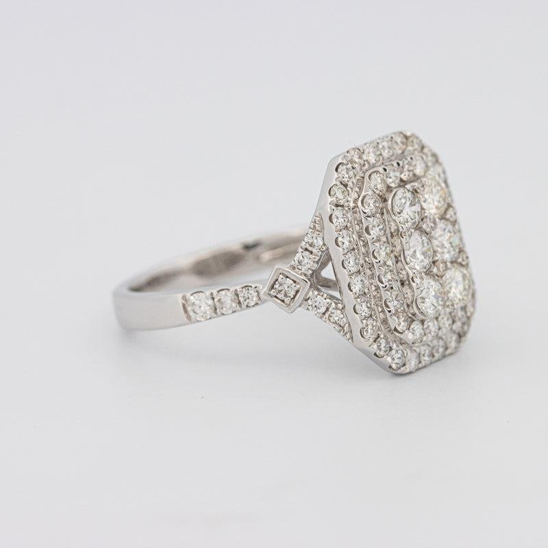 Invisible Double Halo Rectangular Diamond Ring - ZIZOV DIAMONDS
