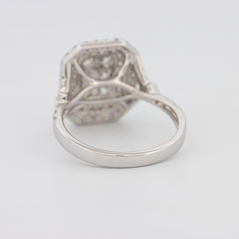 Invisible Double Halo Rectangular Diamond Ring - ZIZOV DIAMONDS