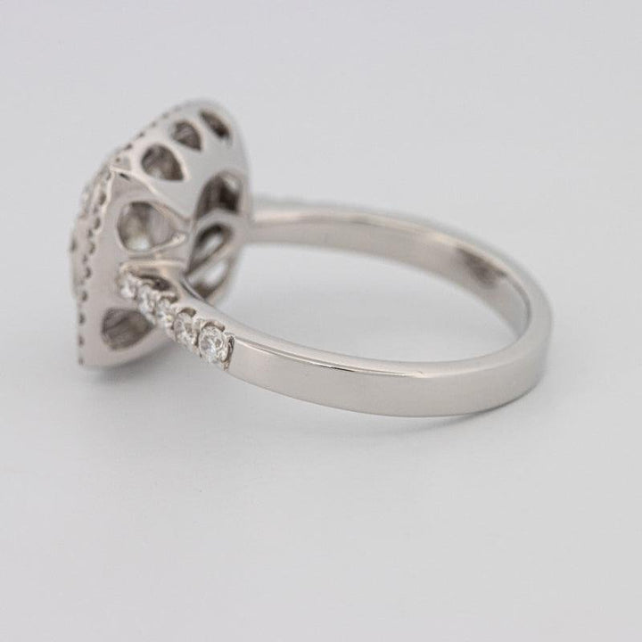 Invisible double halo square ring - ZIZOV DIAMONDS