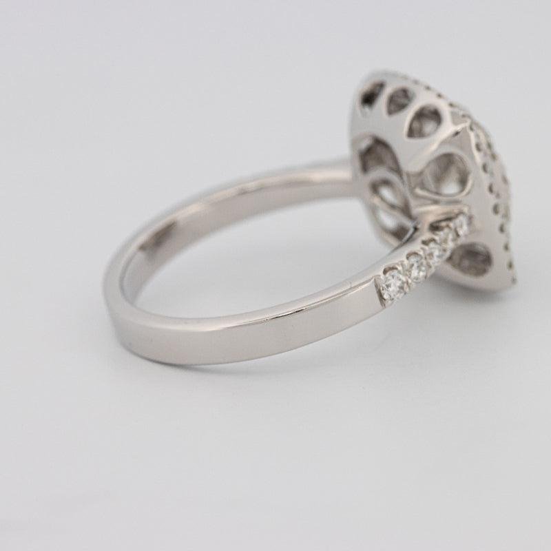 Invisible double halo square ring - ZIZOV DIAMONDS