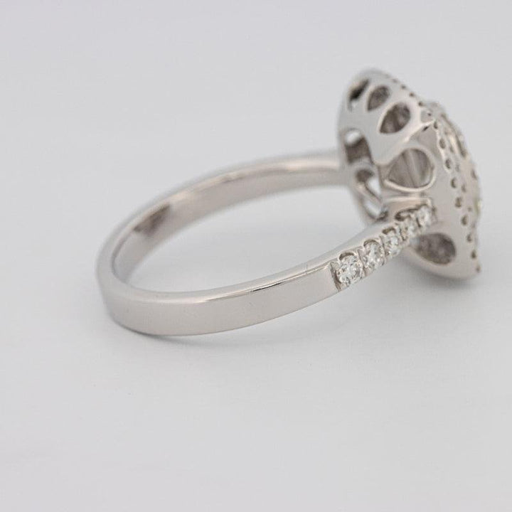 Invisible double halo square ring - ZIZOV DIAMONDS