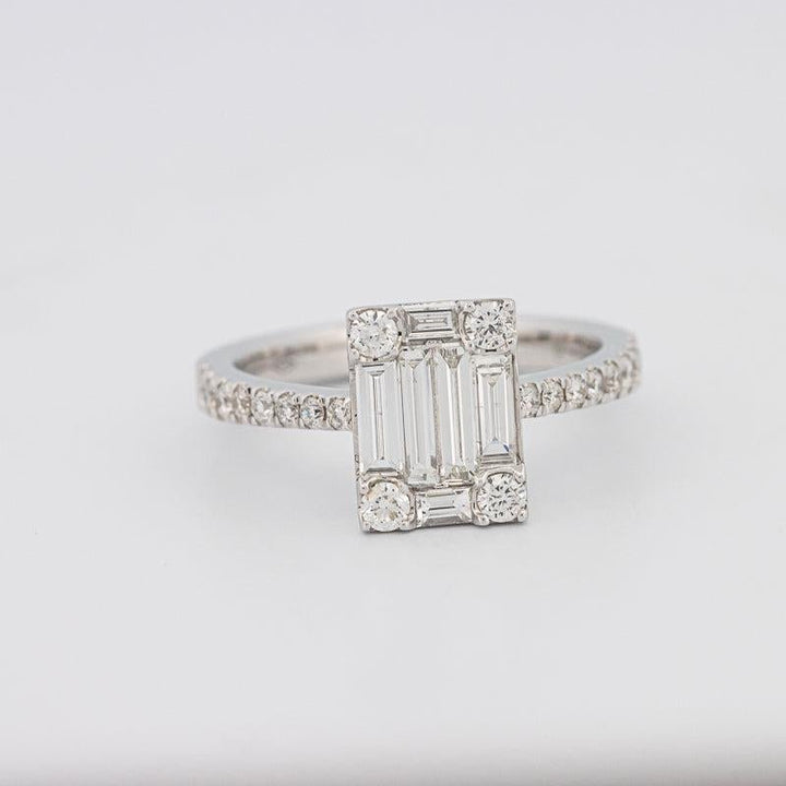 Invisible Emerald Diamond Ring - ZIZOV DIAMONDS