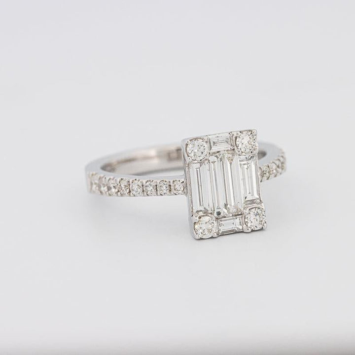 Invisible Emerald Diamond Ring - ZIZOV DIAMONDS