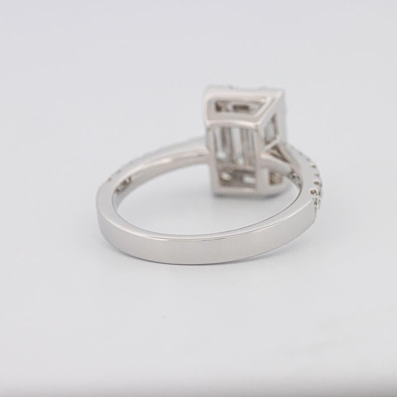 Invisible Emerald Diamond Ring - ZIZOV DIAMONDS