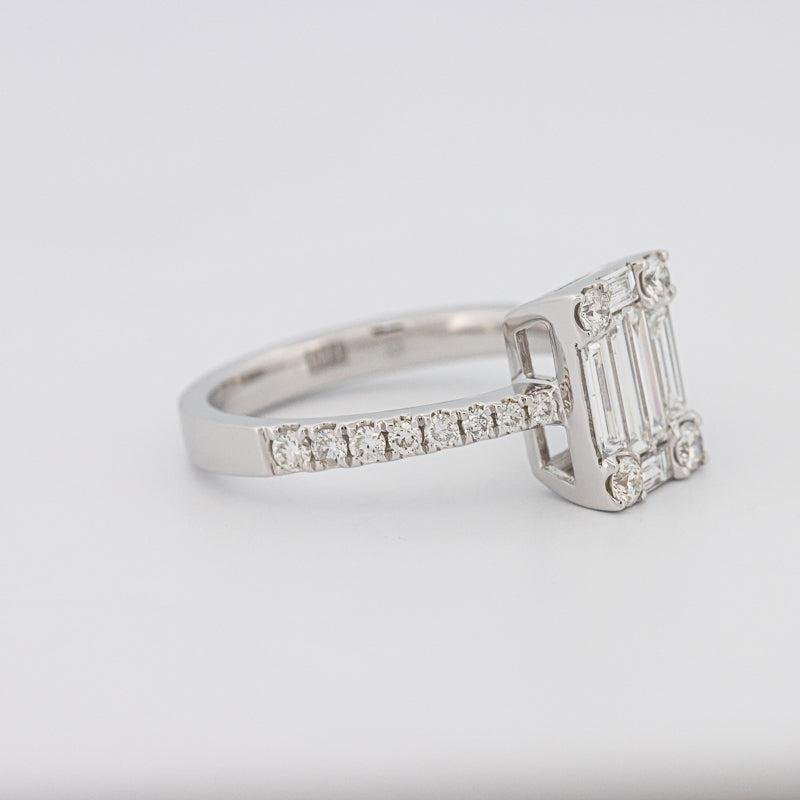 Invisible Emerald Diamond Ring - ZIZOV DIAMONDS