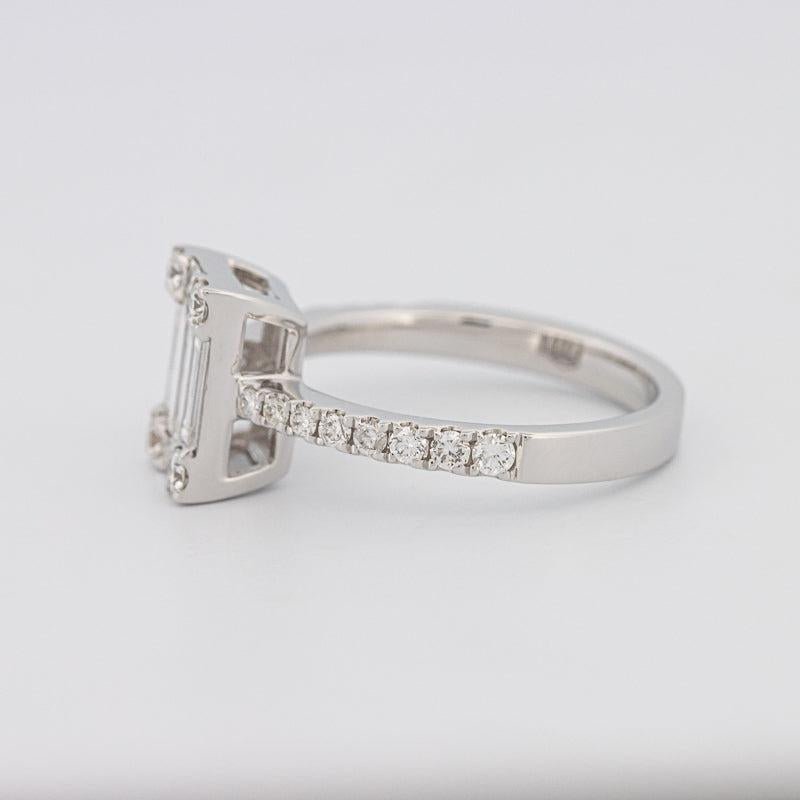 Invisible Emerald Diamond Ring - ZIZOV DIAMONDS