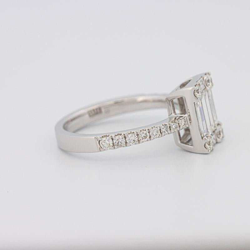 Invisible Emerald Diamond Ring - ZIZOV DIAMONDS