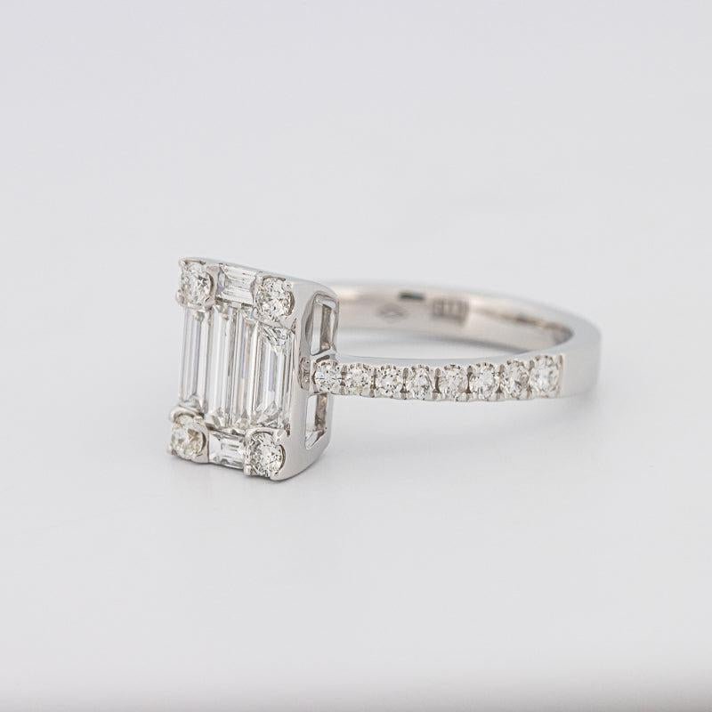 Invisible Emerald Diamond Ring - ZIZOV DIAMONDS