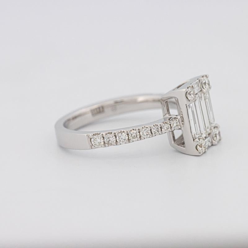 Invisible Emerald Diamond Ring - ZIZOV DIAMONDS