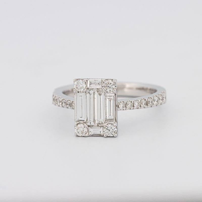 Invisible Emerald Diamond Ring - ZIZOV DIAMONDS