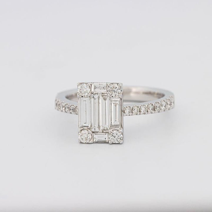 Invisible Emerald Diamond Ring - ZIZOV DIAMONDS