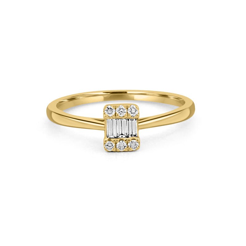 Invisible Emerald Diamond Ring - ZIZOV DIAMONDS