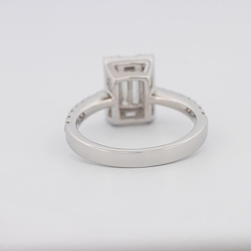 Invisible Emerald Diamond Ring - ZIZOV DIAMONDS