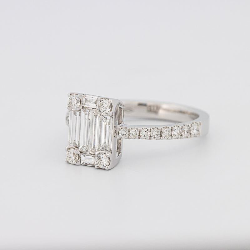 Invisible Emerald Diamond Ring - ZIZOV DIAMONDS