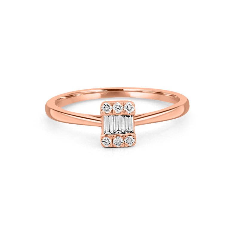 Invisible Emerald Diamond Ring - ZIZOV DIAMONDS