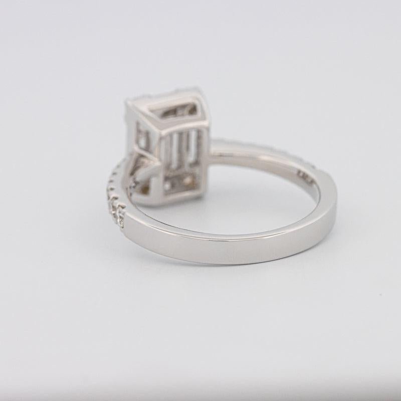 Invisible Emerald Diamond Ring - ZIZOV DIAMONDS