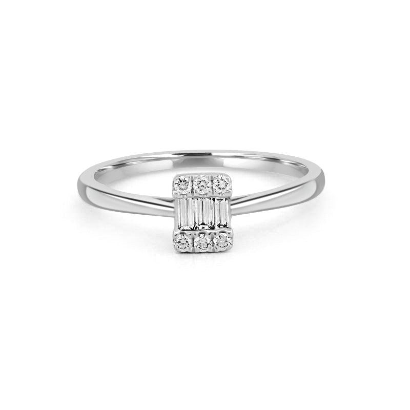 Invisible Emerald Diamond Ring - ZIZOV DIAMONDS