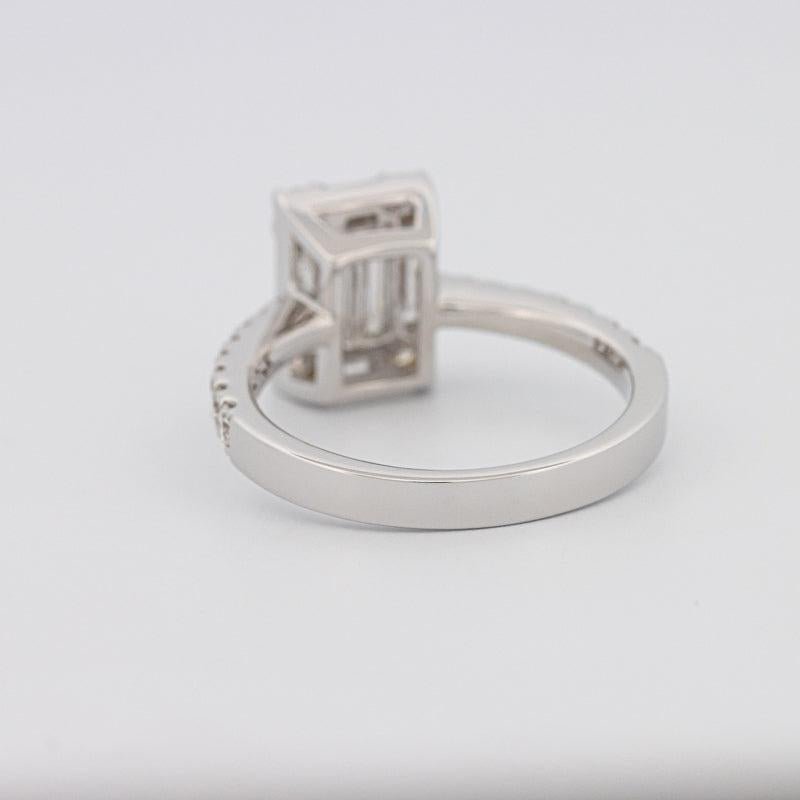 Invisible Emerald Diamond Ring - ZIZOV DIAMONDS