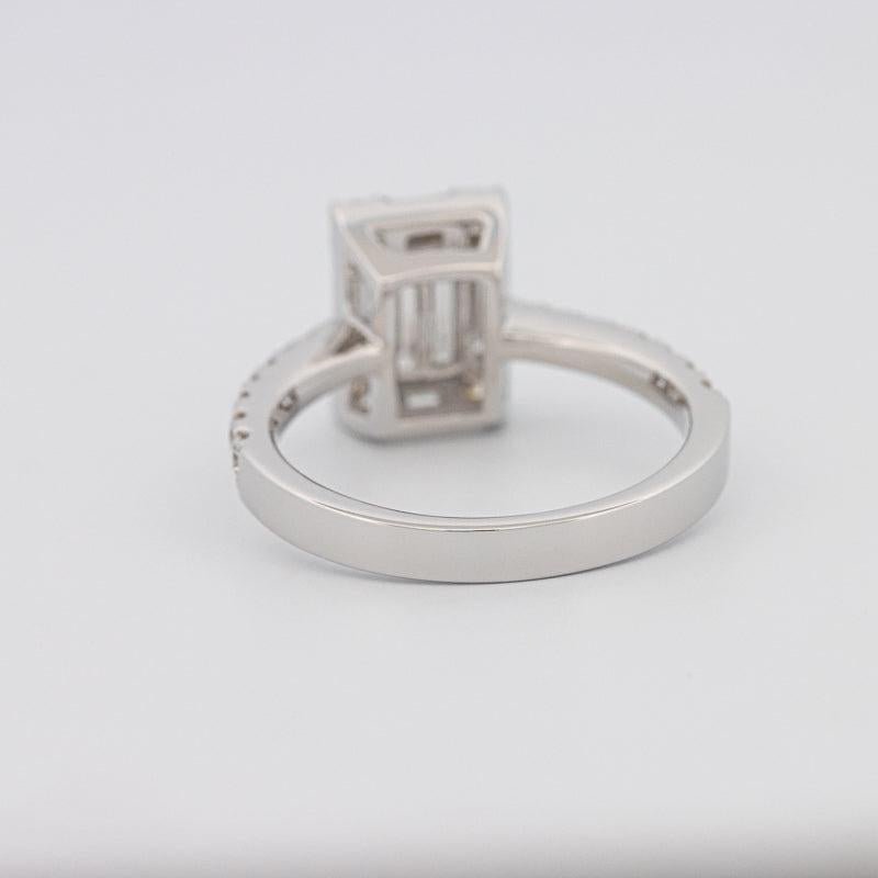 Invisible Emerald Diamond Ring - ZIZOV DIAMONDS