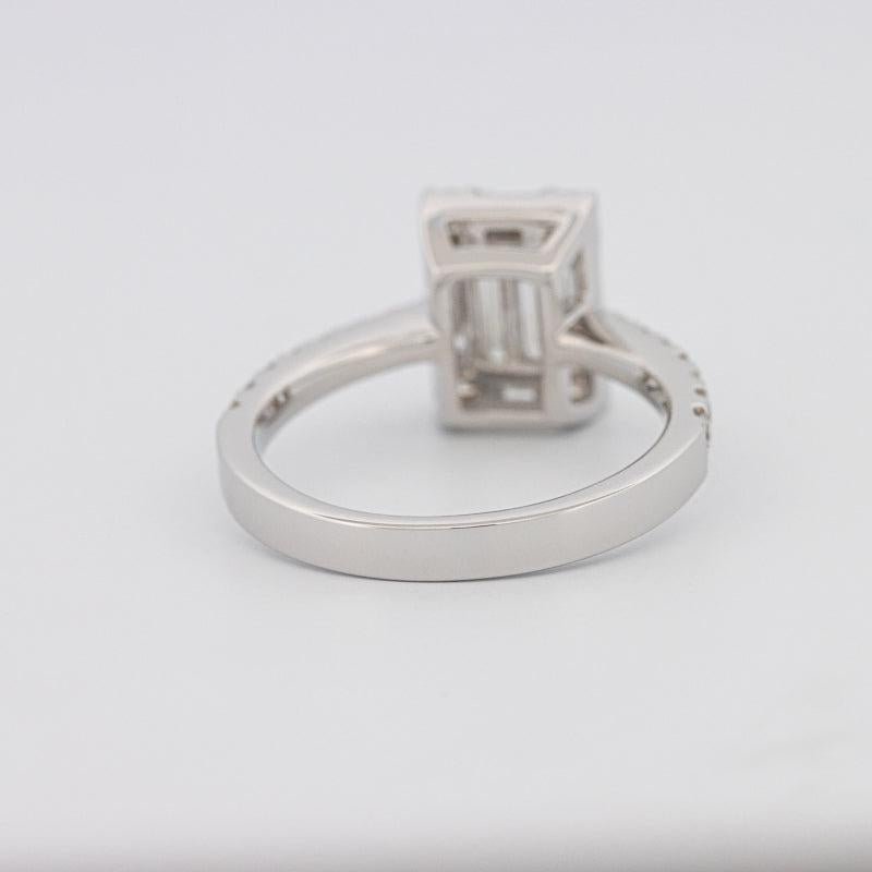 Invisible Emerald Diamond Ring - ZIZOV DIAMONDS