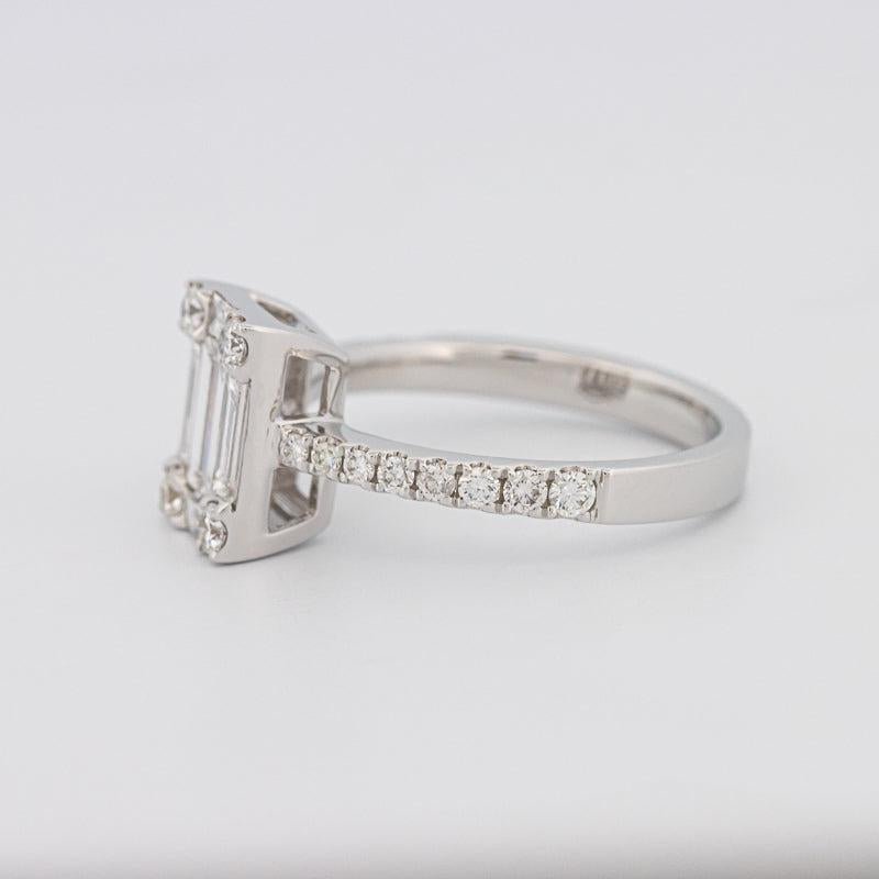 Invisible Emerald Diamond Ring - ZIZOV DIAMONDS