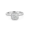 invisible flower diamond ring - ZIZOV DIAMONDS