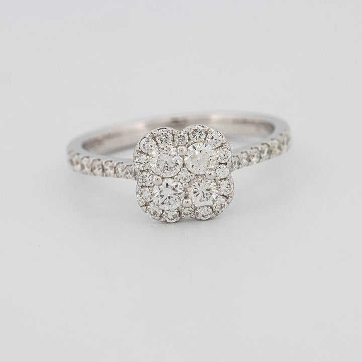 invisible flower diamond ring - ZIZOV DIAMONDS